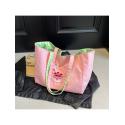 Flower Patchwork Zipper Shoulder Bags
