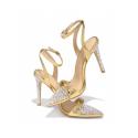Rhinestone Hasp Heels