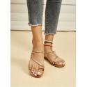 Solid Color Pure Color Round Toe Slippers