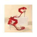 Bow Pure Color Peep-toe Heels