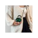 Sequin Chain Heart Satchels