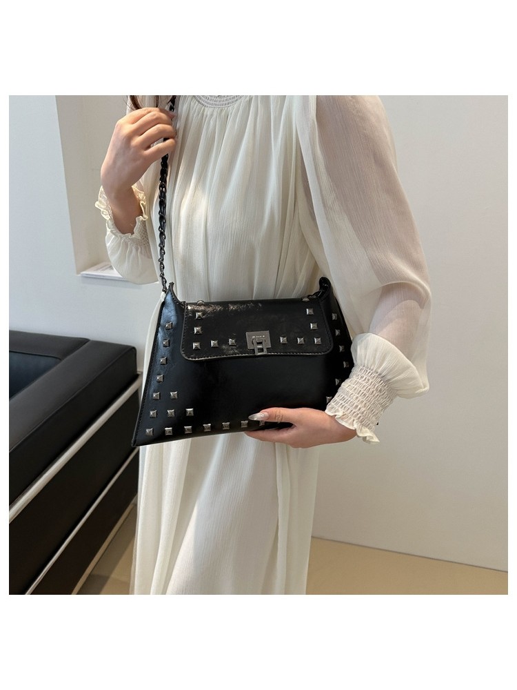 Solid Color Leisure Shoulder Bags