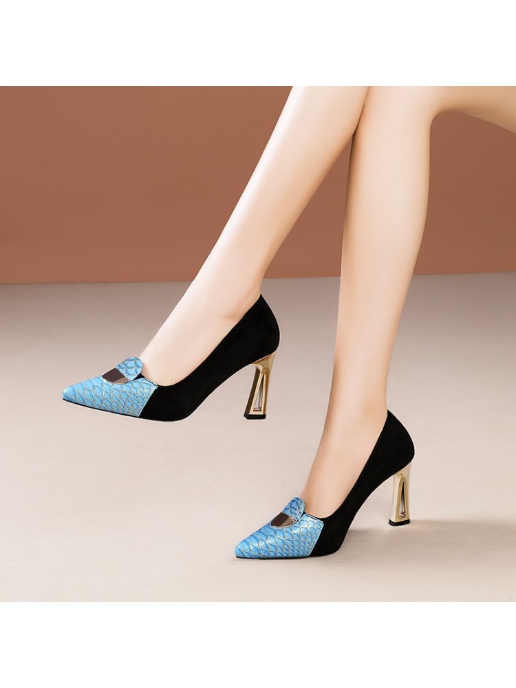 Colorblock Pointed Heels
