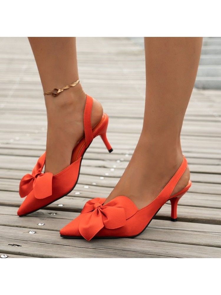 Bow Pointed Heels