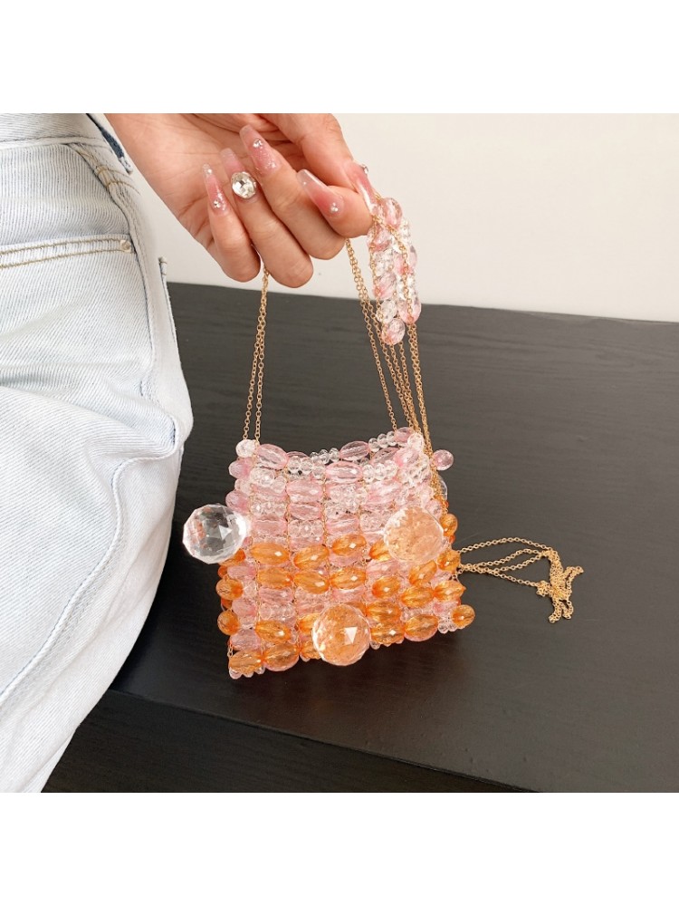 Fashion Casual Acrylic Beaded Women's One Shoulder Bag