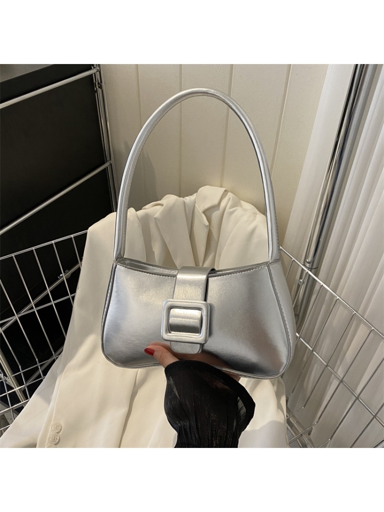 Solid Color Leisure Shoulder Bags